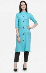 New Collection Straight Cotton Kurti For Ladies