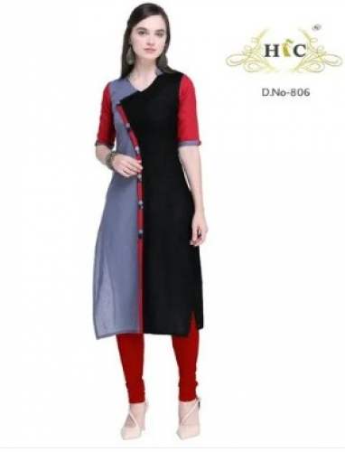 New Fancy Collection Double Color Kurti For Ladies by Hetvi Hand Work