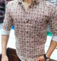 Slim Fit Cotton Printed Shirts 