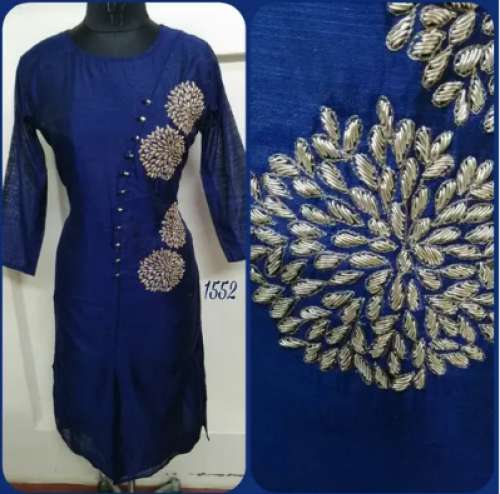 Silk Straight Kurti for ladies by Aina Boutique