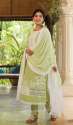 Pastel Green Cutwork Embroidered Kurta Set