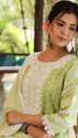Pastel Green Cutwork Embroidered Kurta Set thumb 1