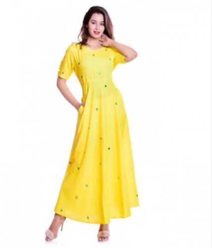 Ladies Fancy Rayon Kurti by uddeshy textiles by Uddeshy Textiles