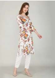 Uddeshy Textiles Ladies Printed Kurti Pant set