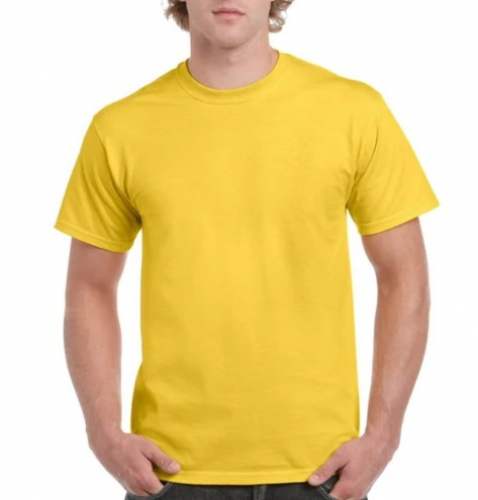 Boys Yellow Plain T shirts by V MAQ Group