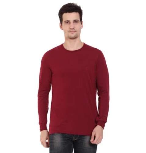 Men Full Sleeve Round Neck T shirts by V MAQ Group