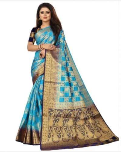 Ladies Silk Party Wear saree by Y D Creation