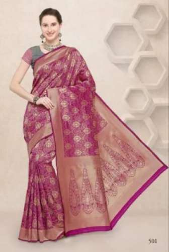 Ladies Fancy Art Silk Saree  by Manbhari Prints