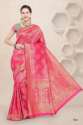Ladies Fancy Art Silk Saree  thumb 1