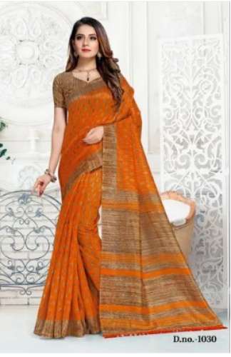 Ladies Gicha Handloom Saree by Manbhari Prints