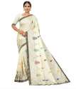 Cotton Embroidery Work Saree thumb 1