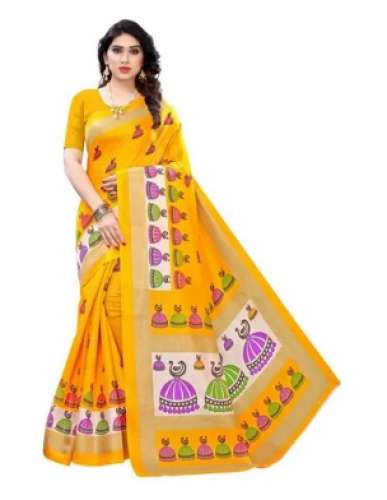 Ladies Fancy Art Silk Saree by Millionaire Woman Fashion