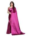 MWF Ladies Plain Satin Saree thumb 1