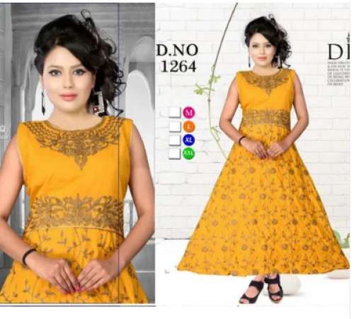 Ladies Anarkali Printed Kurti by Kanha Trading Company