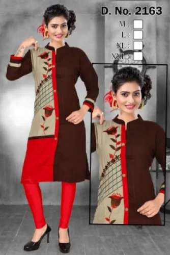 Ladies Double Layer Design Kurti by Kanha Trading Company