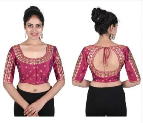 Hand Work Silk Blouse