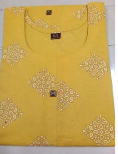 Midha Printed Cotton Kurti by Mehta Fashions