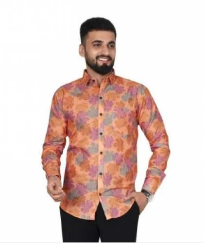Cotton Gents Full Sleeves Printed Shirt