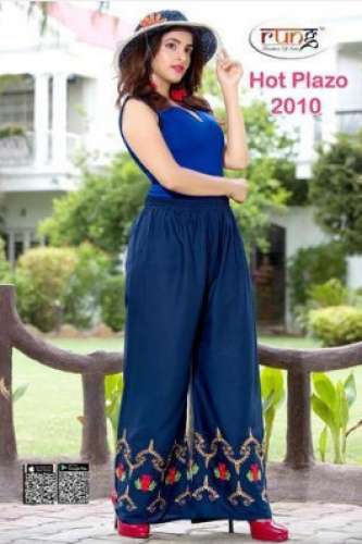 Ladies Rayon Palazzo  by Rudra Collections