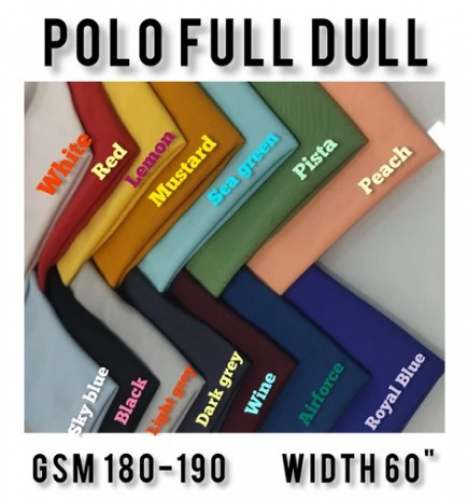 200 GSM Dyeable Polo Matty Fabric 