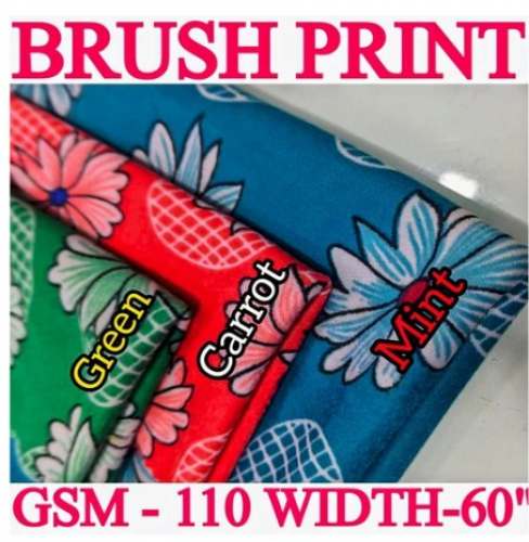 58-60 inches Brush Print Fabric  by Karan Traders