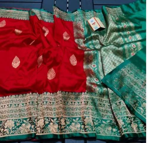 Banarasi Katan Silk Kadwa Saree