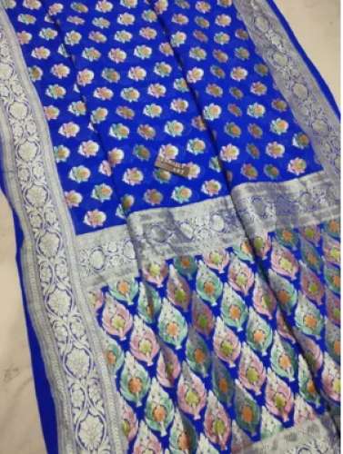 Handwoven Khaddi Georgette Saree by Nim Creation