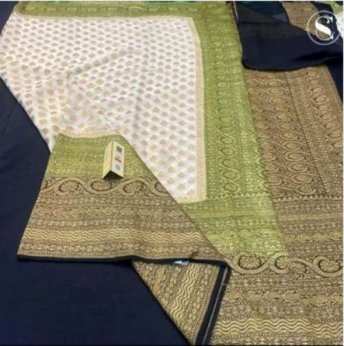 ISMAILY ARTS Banarasi Khaddi Georgette saree