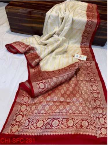 Ladies Handloom Georgette Saree by Nim Creation