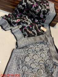 Ladies Pure Khaddi Georgette Tilfi Sarees