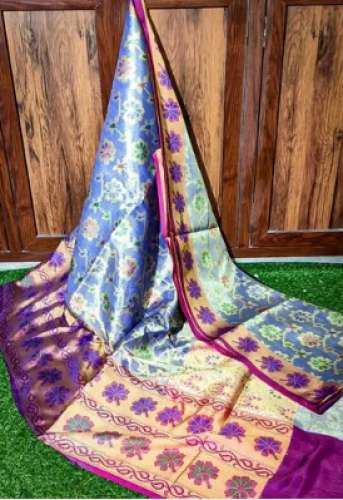Banarasi Tissue Silk Saree by Hamida Fabrics by Hamida Fabric