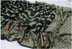 Fancy Semi Georgette Banarsi Saree