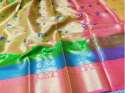 Ladies Banarasi Kora Muslin Saree thumb 2
