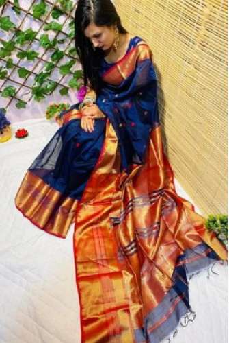 maheshwari silk Saree by pawar handloom by Pawar Exclusive