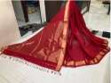Tissue Silk pallu maheshwari saree thumb 1