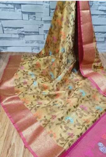 Ladies Tissue hand loom Saree by The banaras silk