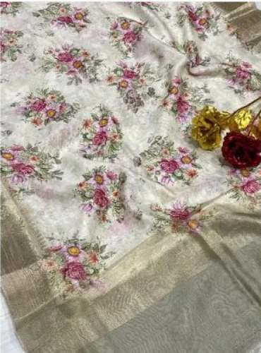 Stylish Chanderi Silk Digital Printed dupatta 