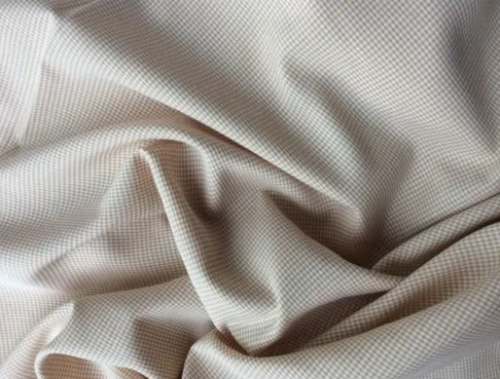 Poplin Off White Shirting Fabric by Kusum Associate