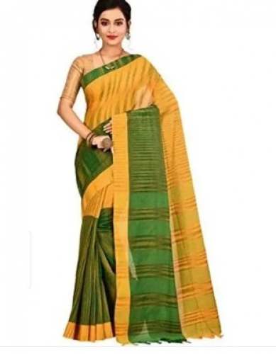 Regular Wear Cotton Handloom Saree  by Bharati Textile