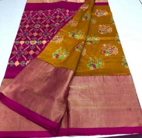 Pure Kanchipura Ikat Silk Saree  by Sai Krishna Ikkat Handloom Saree