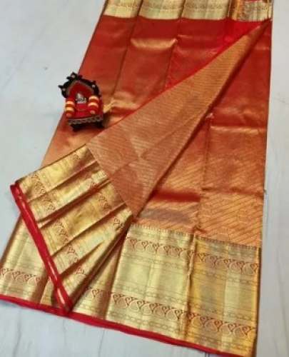 Wedding Wear Pure Kanchipuaram Silk Saree by Sai Krishna Ikkat Handloom Saree