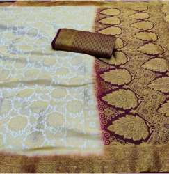 Jacquard Balatan Silk Designer Saree