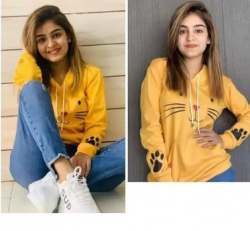 Yellow Girls Hoodies 