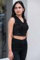 Party Wear Backless Crop Top 