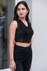 Party Wear Backless Crop Top 