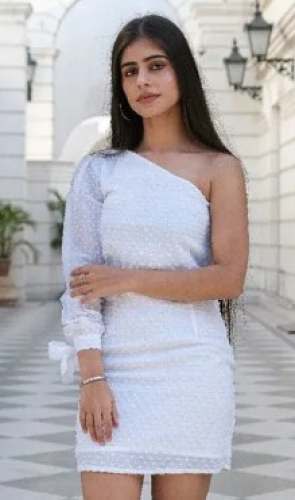 Party wear One Shoulder Western Dress 