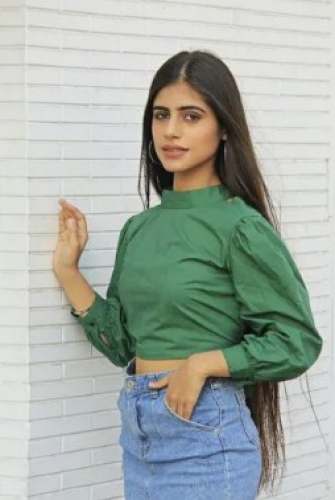 Stylish Green Backless Crop top  by Bt Style With Bonn Tonn