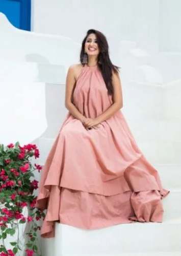 Pre Wedding Function Indo Western Maxi Dress  by Ambraee
