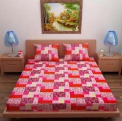 Designer Printed Double Bed Sheet 