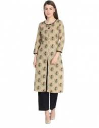 Front Slit Kurti With Pant Set 